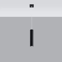 Hanglamp Tube Black 1 – Zwart & Staal