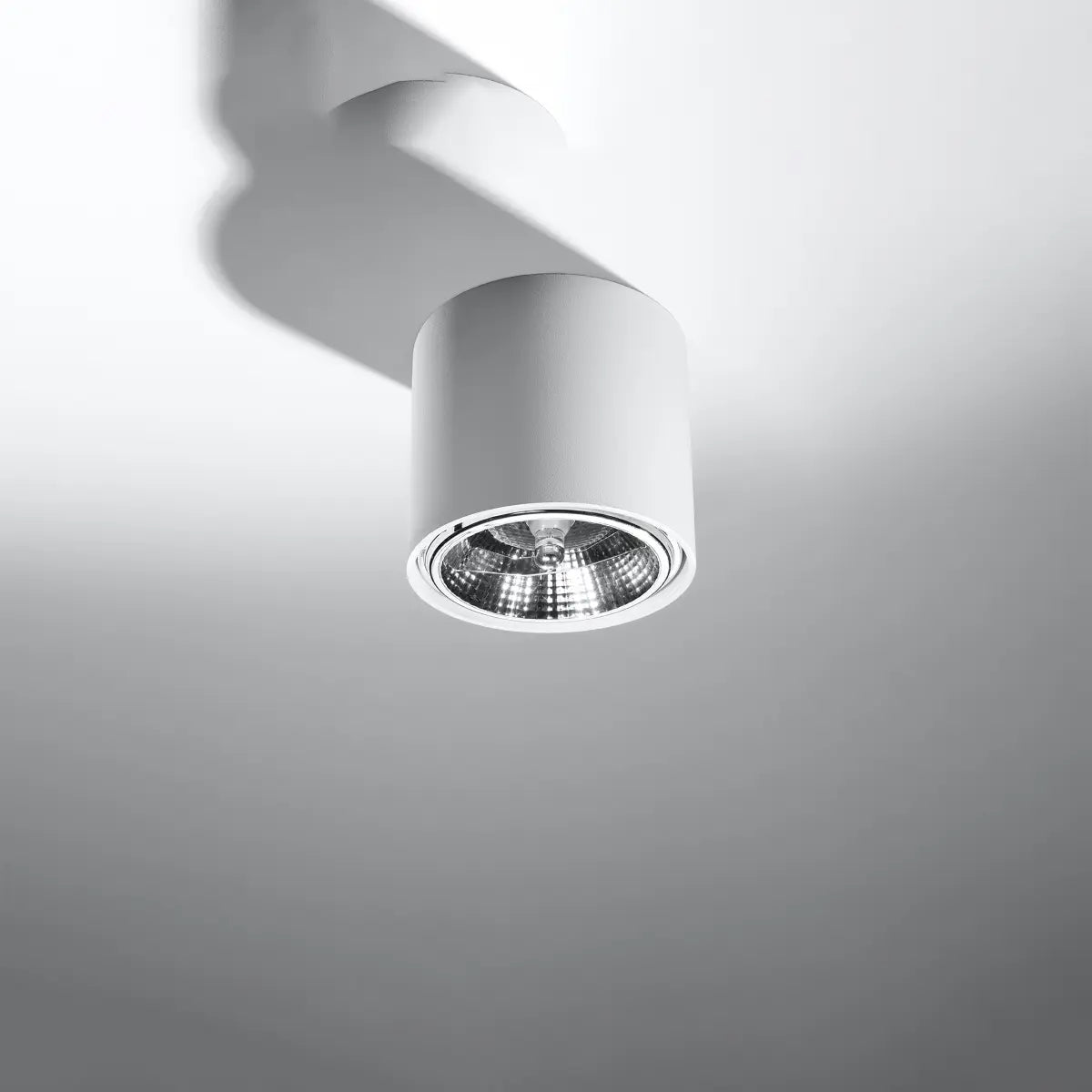 Plafondlamp Rondo Flash – Wit & Aluminium