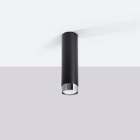 Deckenstrahler Tube 2-Tone 22 – Schwarz & Chrom & Stahl