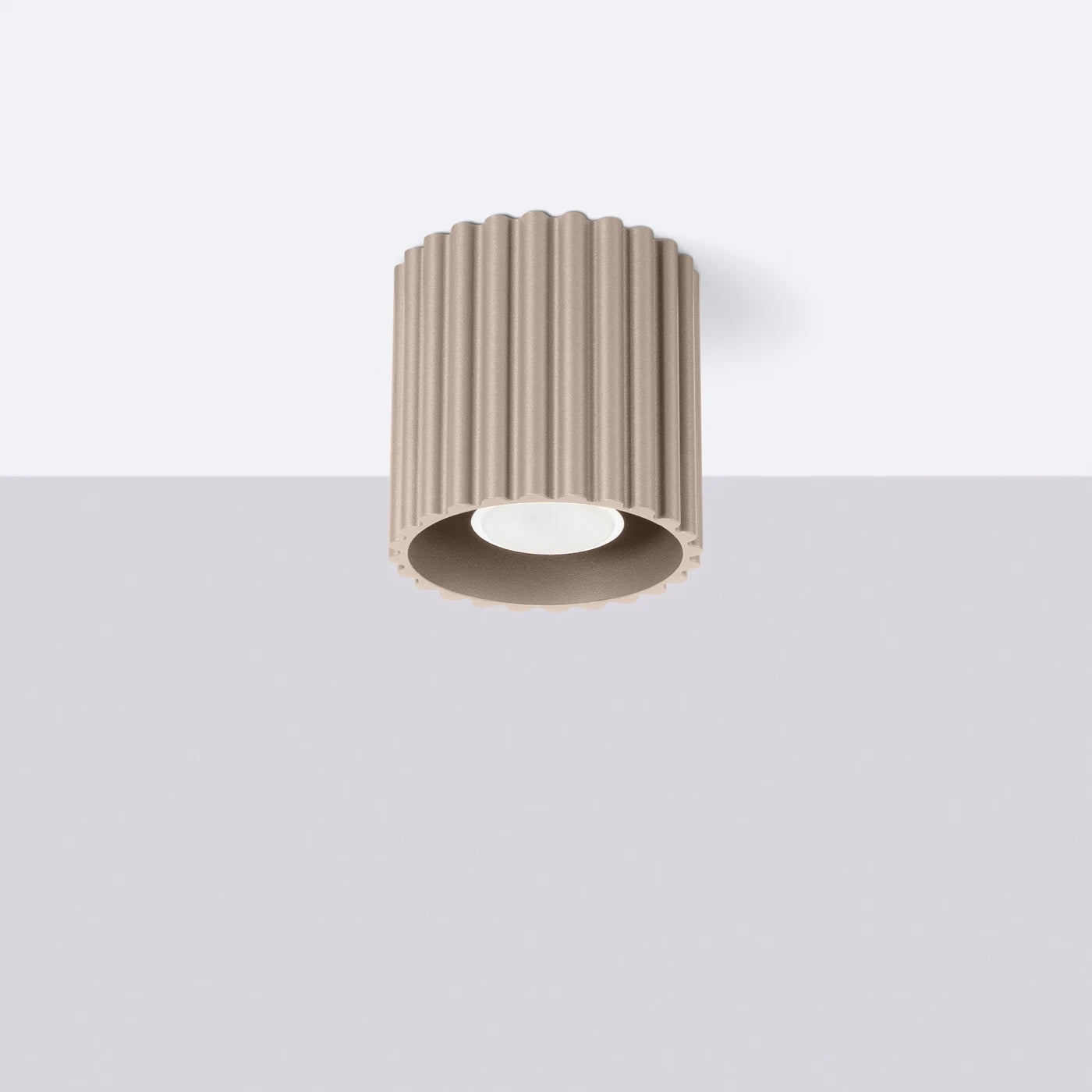 Spots Japandi Single – Taupe & Aluminium
