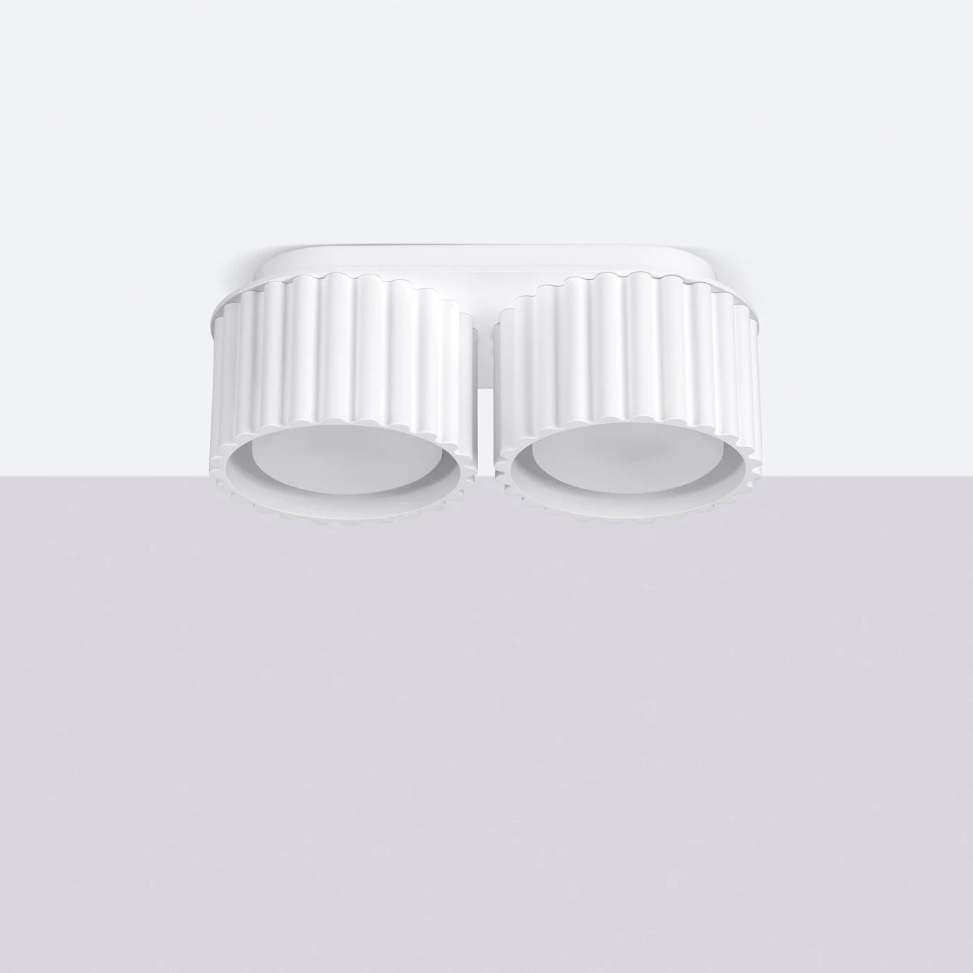 Spots Japandi Double-XS – Wit & Aluminium