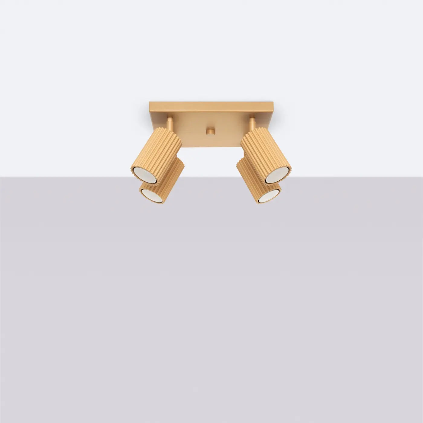 Deckenleuchte Japandi 4S – Gold & Aluminium