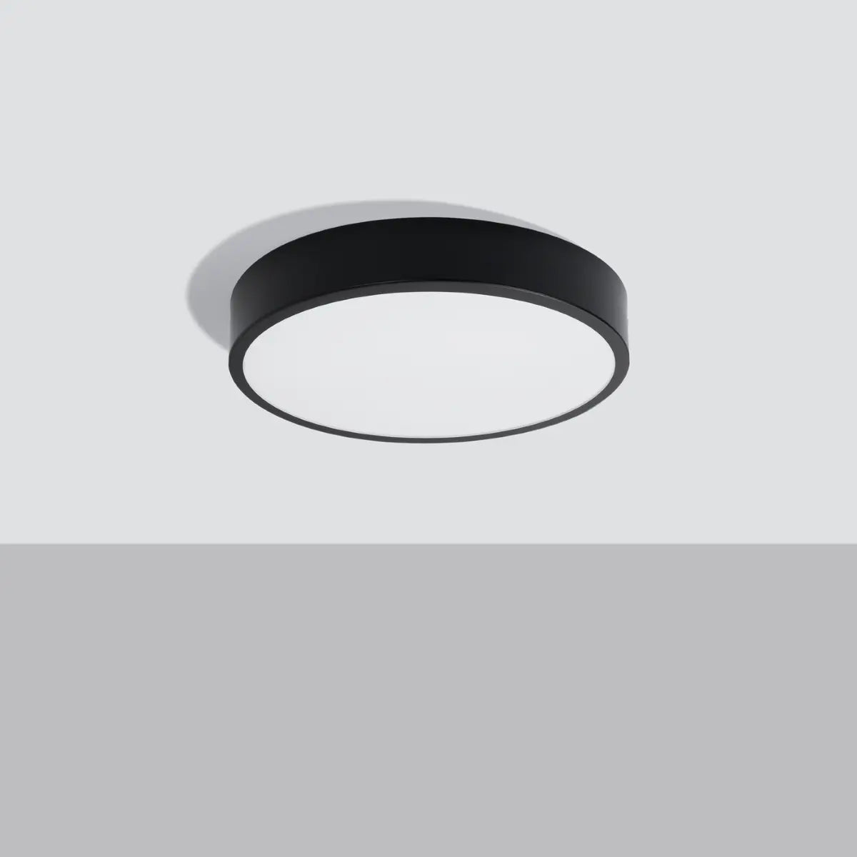 Deckenleuchte Ufo Thin 40 – Schwarz & Aluminium