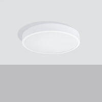 Plafondlamp Ufo Thin 50 – Wit & Aluminium