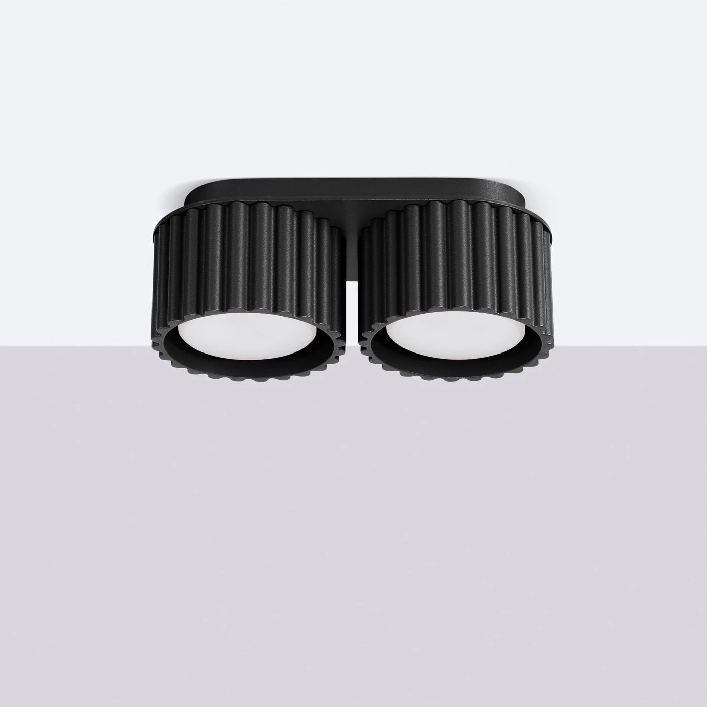 Spots Japandi Double-XS – Zwart & Aluminium