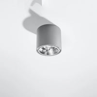 Deckenstrahler Rondo Flash – Grau & Aluminium
