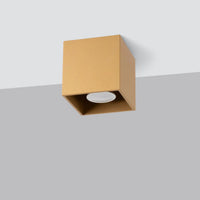 Deckenleuchte Square 1 – Gold & Aluminium
