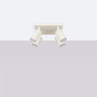 Deckenleuchte Japandi 4S – Beige & Aluminium