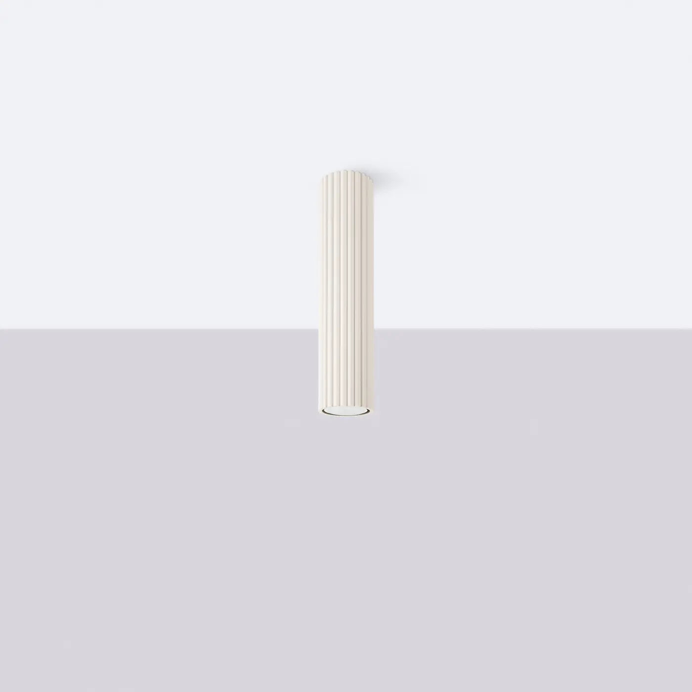 Deckenleuchte Japandi 30 – Beige & Aluminium