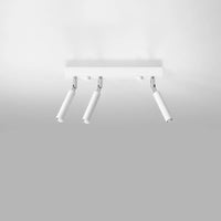 Deckenleuchte Luxtec 3 – Weiß & Stahl