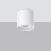 Plafondlamp Tube Plus – Wit & Aluminium