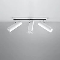 Plafondlamp Rondo Spot 3 – Wit & Staal