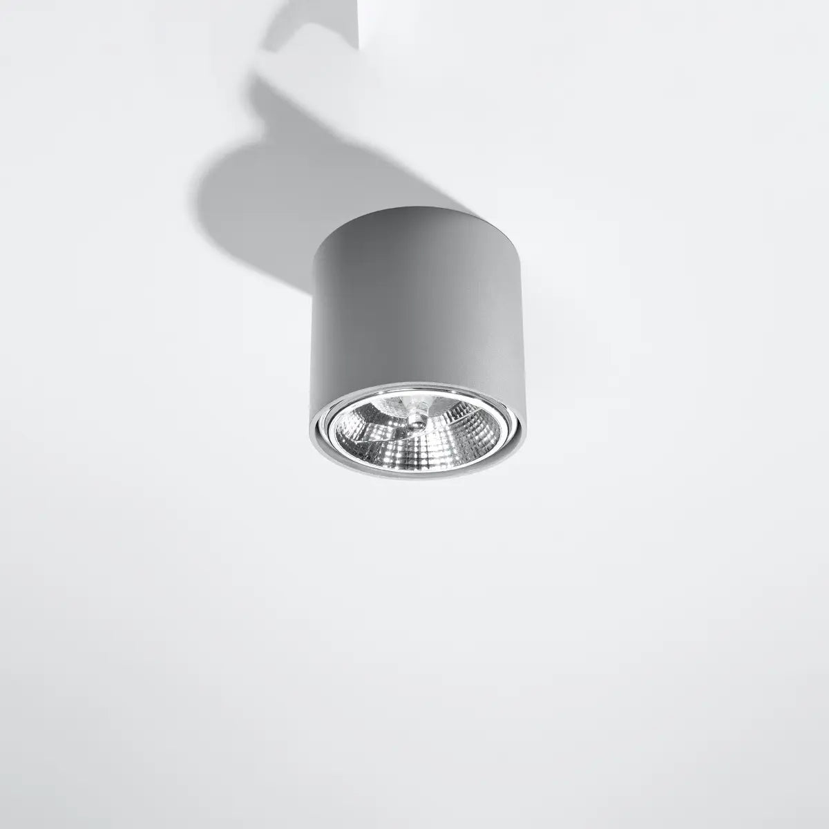 Plafondlamp Rondo Flash – Grijs & Aluminium