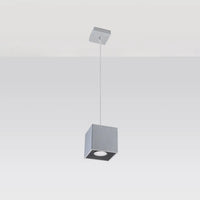 Pendelleuchte Square 1 – Grau & Aluminium
