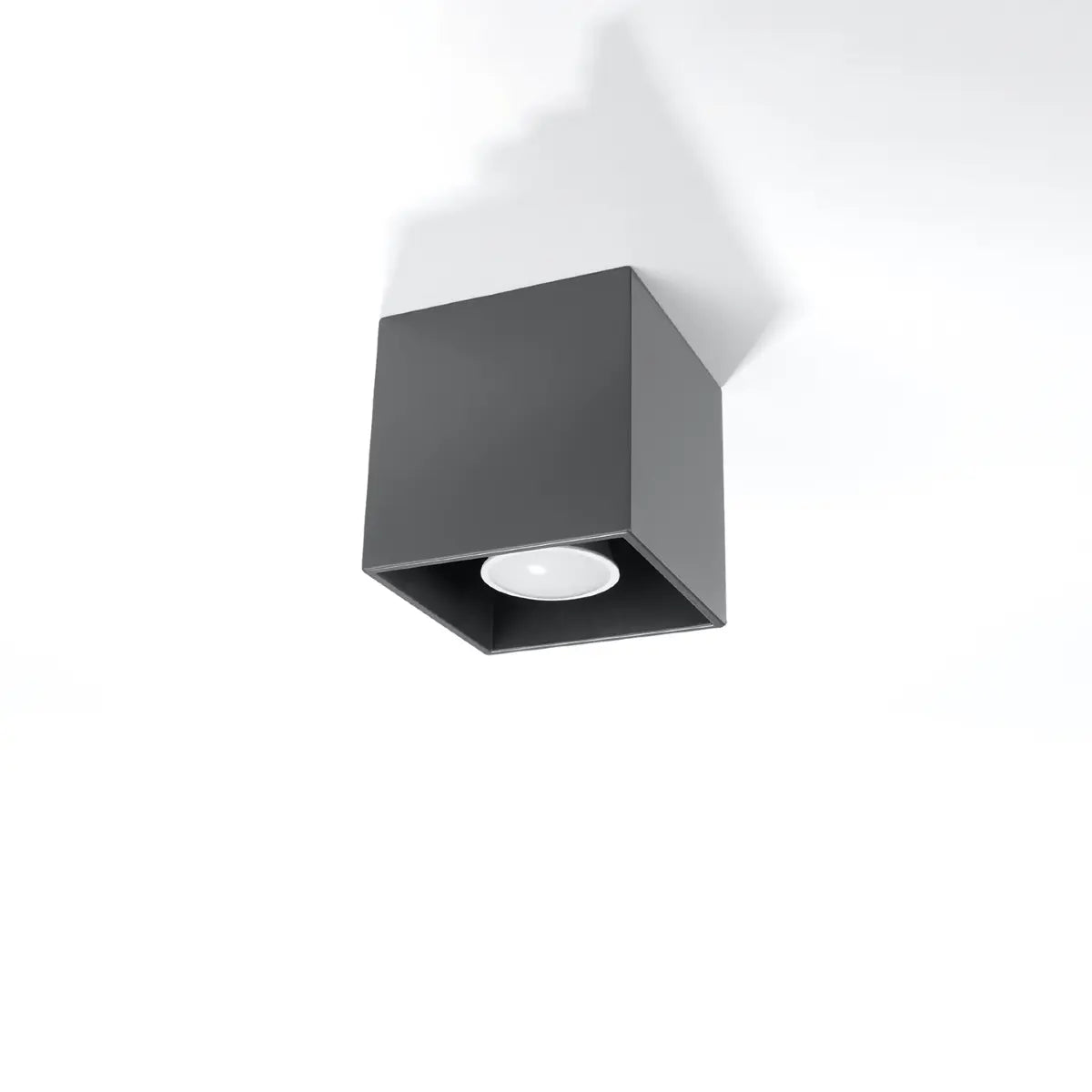 Deckenstrahler Anthra Square – Anthrazit & Aluminium