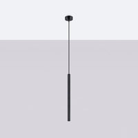 Pendelleuchte Candle 1 – Schwarz & Stahl