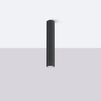 Plafondlamp Japandi 40 – Zwart & Aluminium