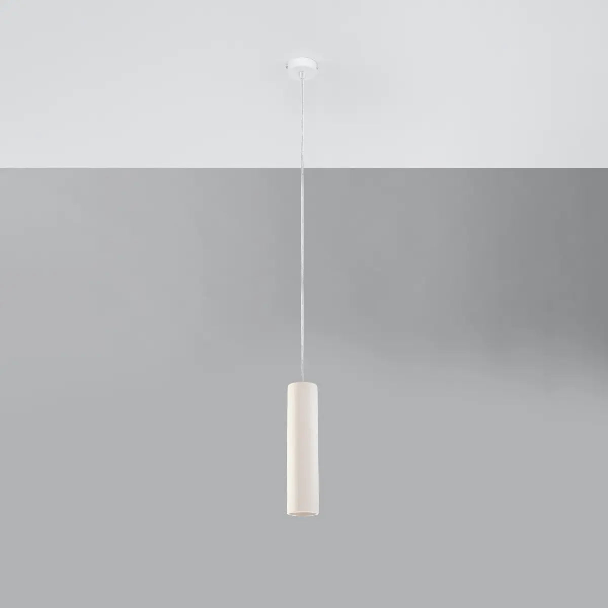 Hanglamp Tube – Wit & Keramiek