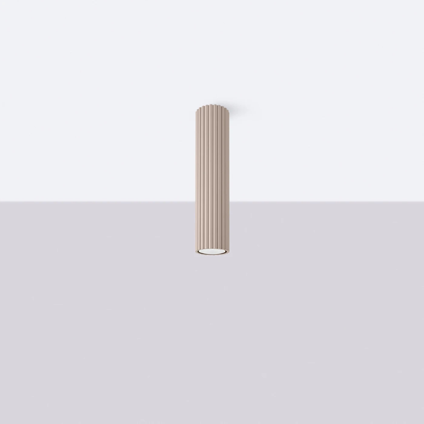 Deckenstrahler Japandi 30 – Taupe & Aluminium