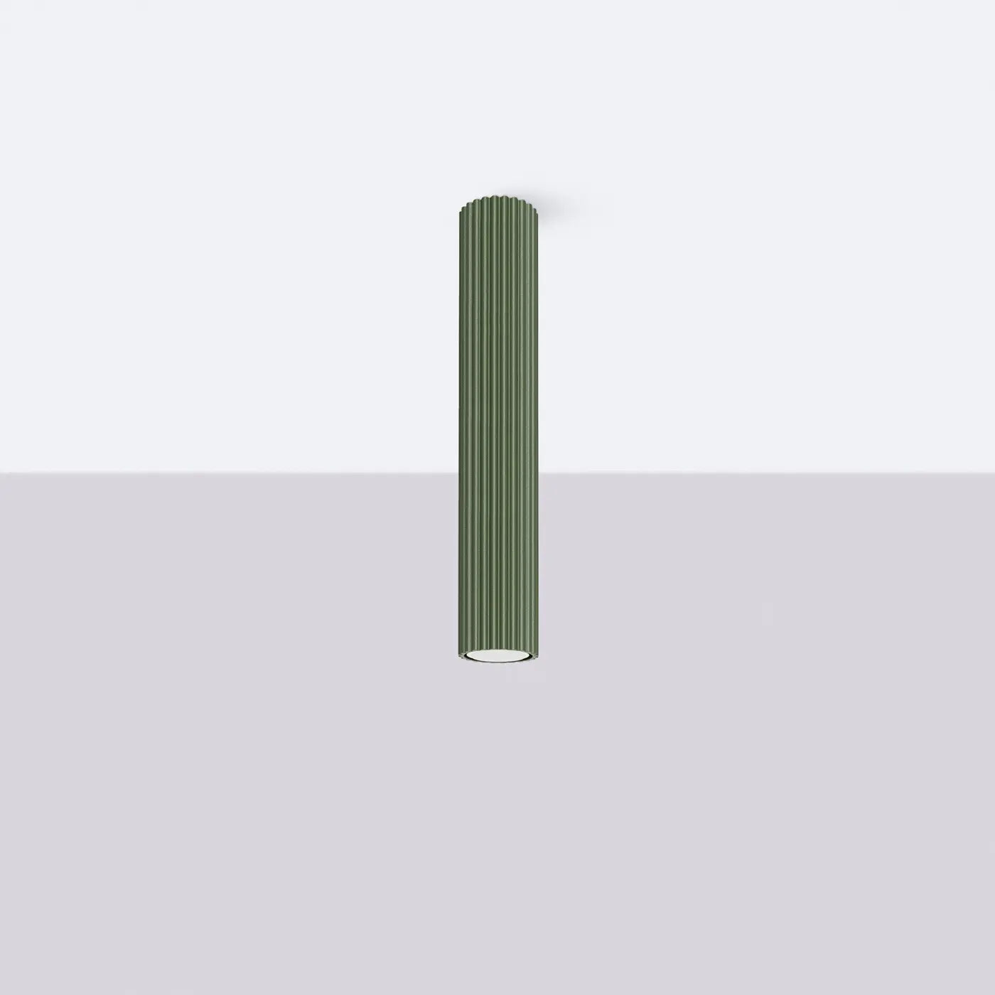 Deckenleuchte Japandi 40 – Grün & Aluminium