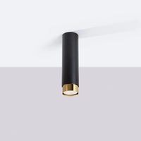 Deckenstrahler Tube 2-Tone 22 – Schwarz & Gold