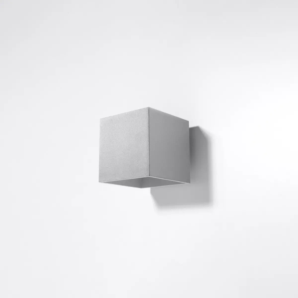 Wandlamp Square 1 – Grijs Aluminium