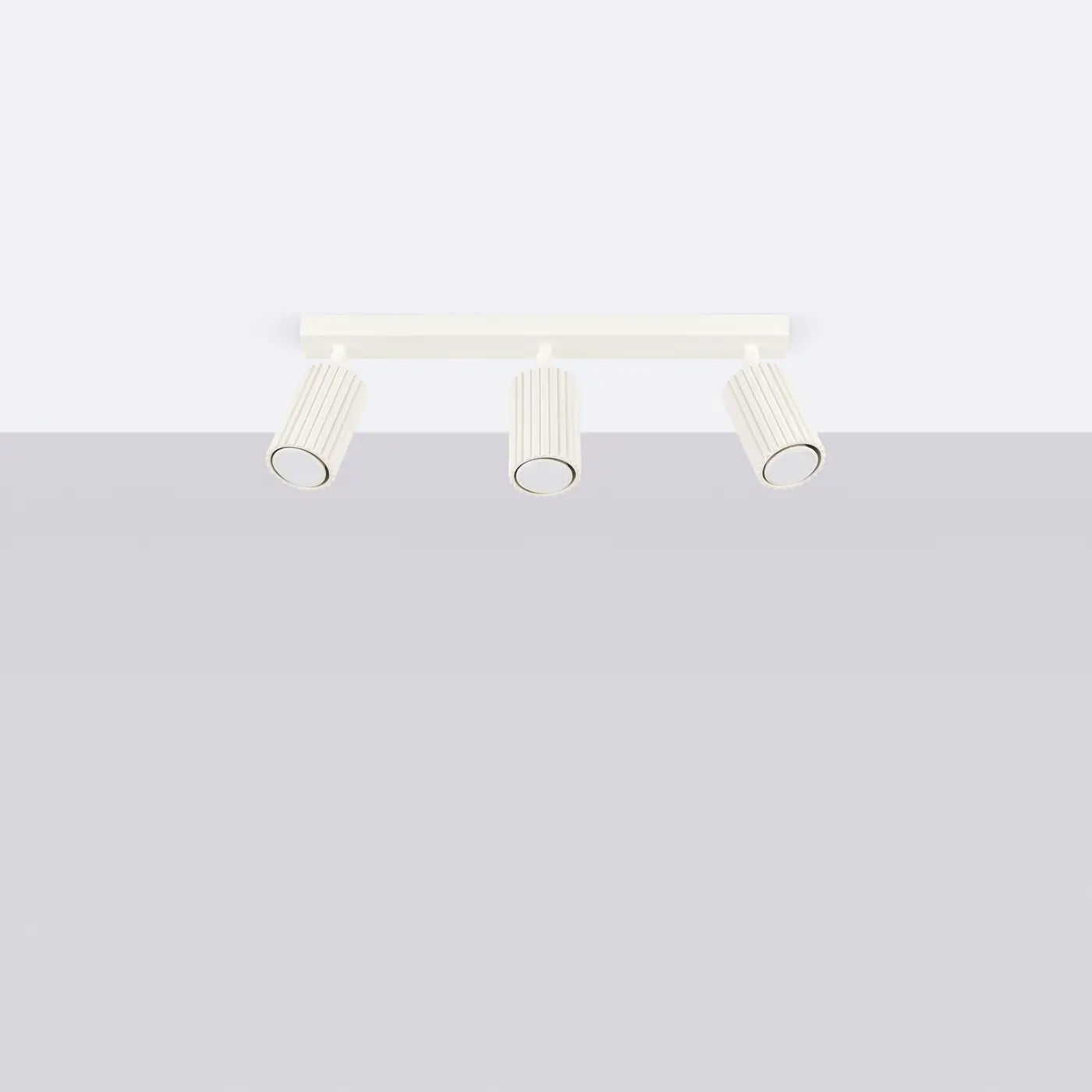 Deckenleuchte Japandi 3 – Beige & Aluminium