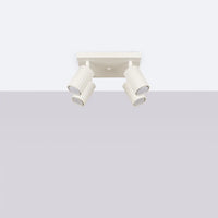 Plafondlamp Japandi 4S – Beige & Aluminium