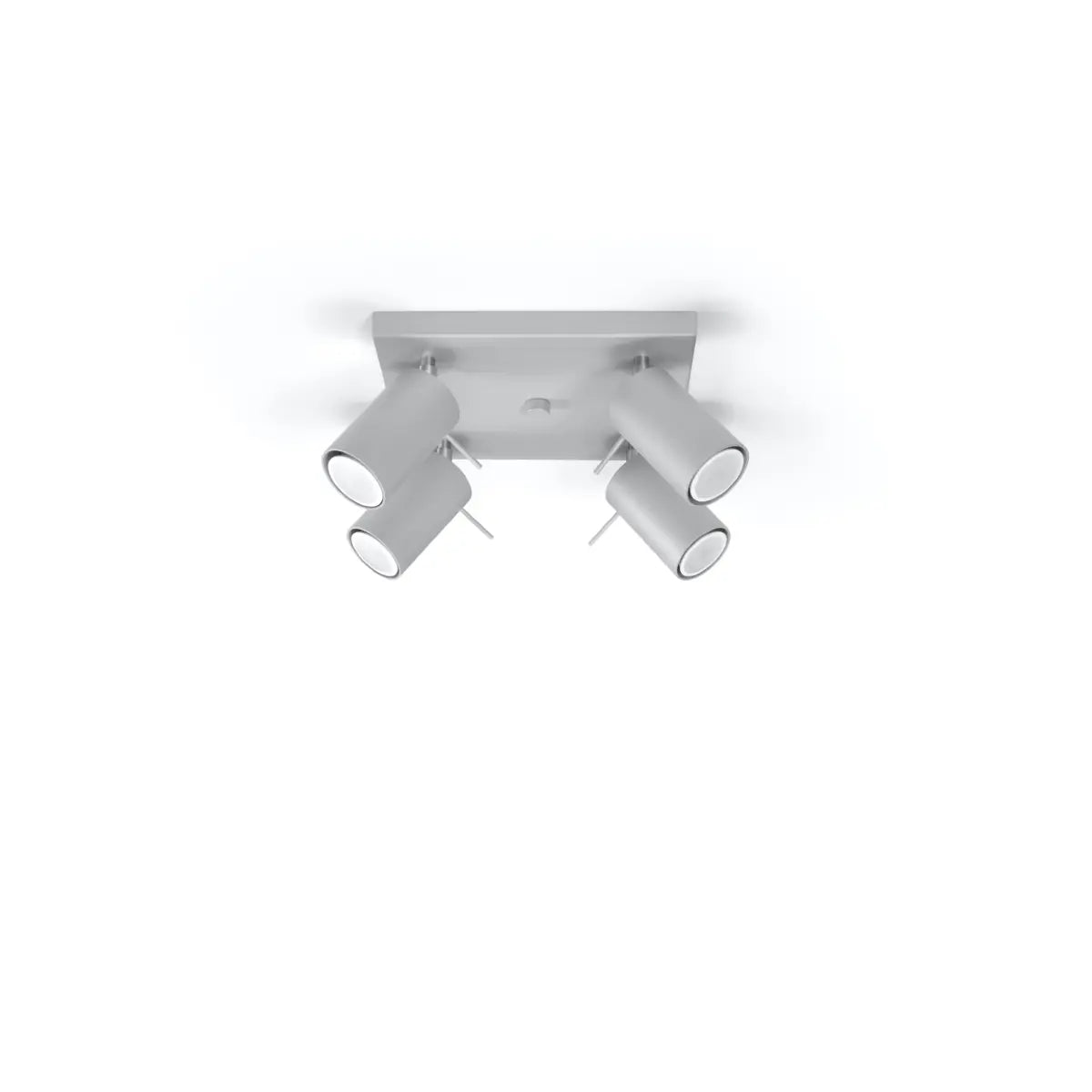 Deckenleuchte Rondo 4S – Grau & Stahl