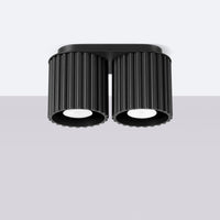 Spots Japandi Double – Zwart & Aluminium