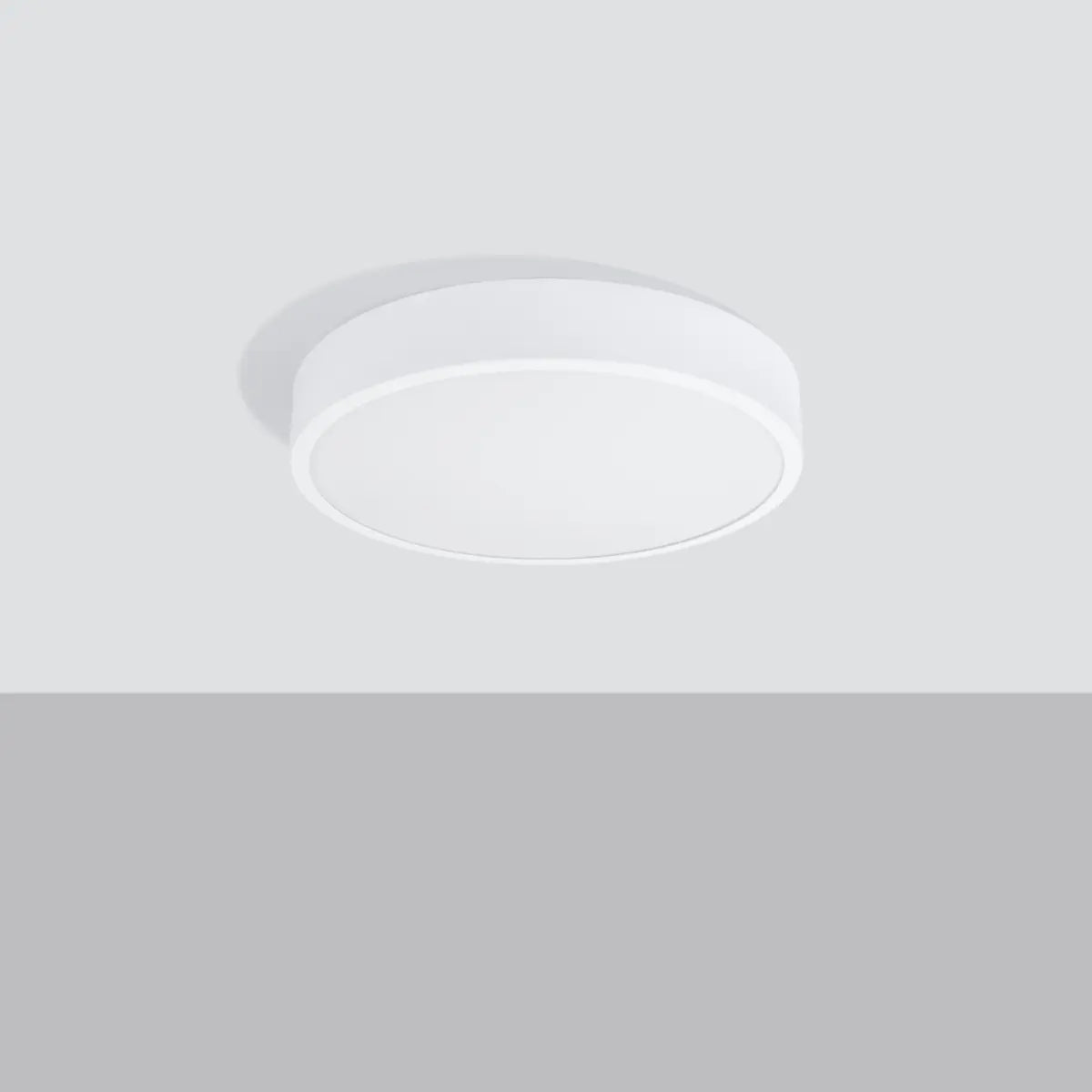 Deckenleuchte Ufo Thin 40 – Weiß & Aluminium
