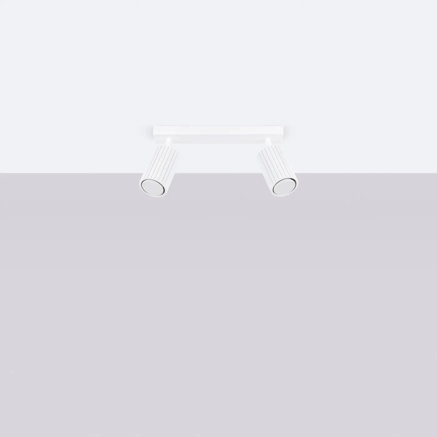 Deckenleuchte Japandi 2 – Weiß Aluminium