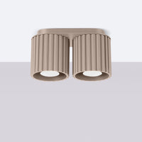 Spots Japandi Double – Taupe & Aluminium