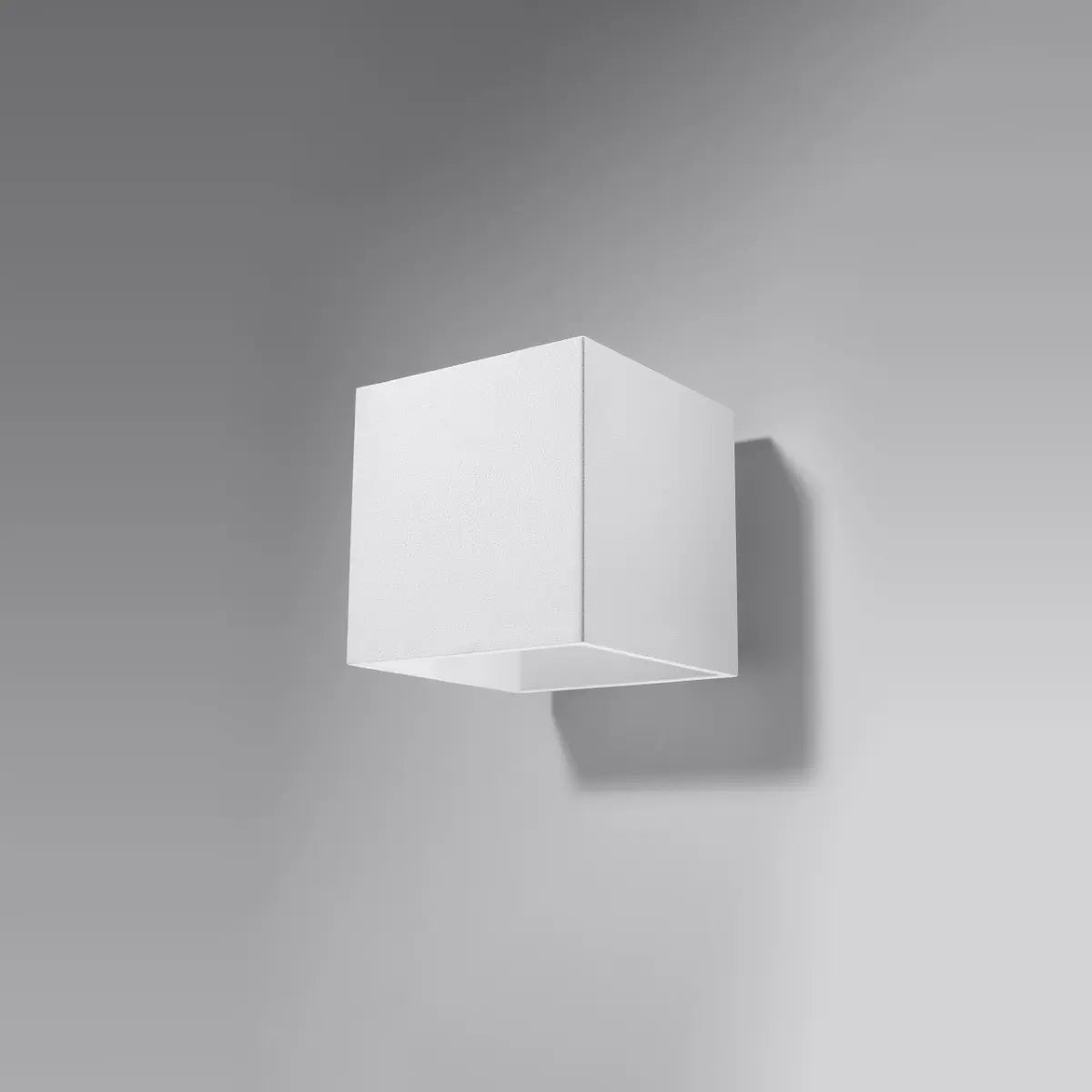 Wandlamp Square 1 – Wit Aluminium