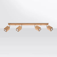 Deckenleuchte Square 4 – Eiche & Holz