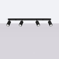 Deckenleuchte Japandi 4 – Schwarz Metall