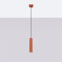 Hanglamp Japandi 1 – Okerood & Aluminium