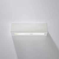 Wandlamp Square 2 – Wit Keramiek & Glas