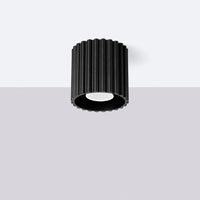 Deckenstrahler Japandi Single – Schwarz & Aluminium