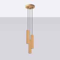 Hanglamp Japandi 3P – Goud Aluminium