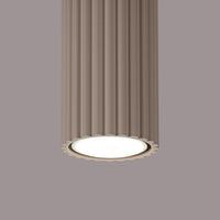 Deckenstrahler Japandi 10 – Taupe & Aluminium