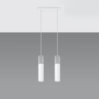 Hanglamp Tube Beton – Wit & Grijs Beton