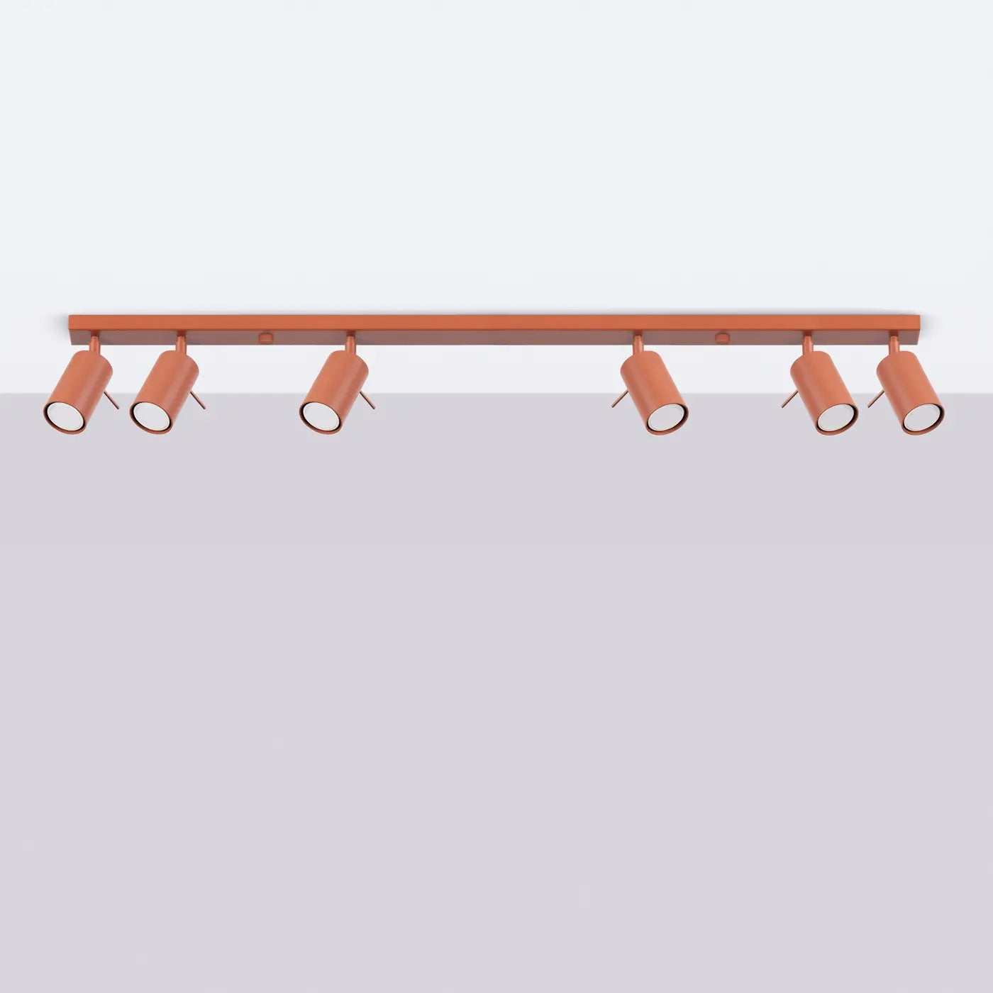 Plafondlamp Rondo 6 – Okerrood & Staal
