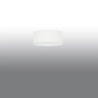Plafondlamp Ufo Tec 30 – Wit & Stof Glas Staal