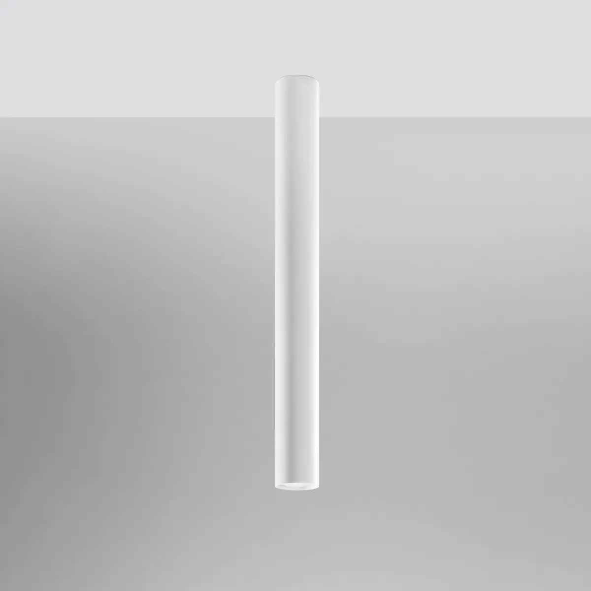 Deckenleuchte Tube Size 60 – Weiß & Stahl