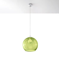 Hanglamp Globe – Groen Glas & Staal