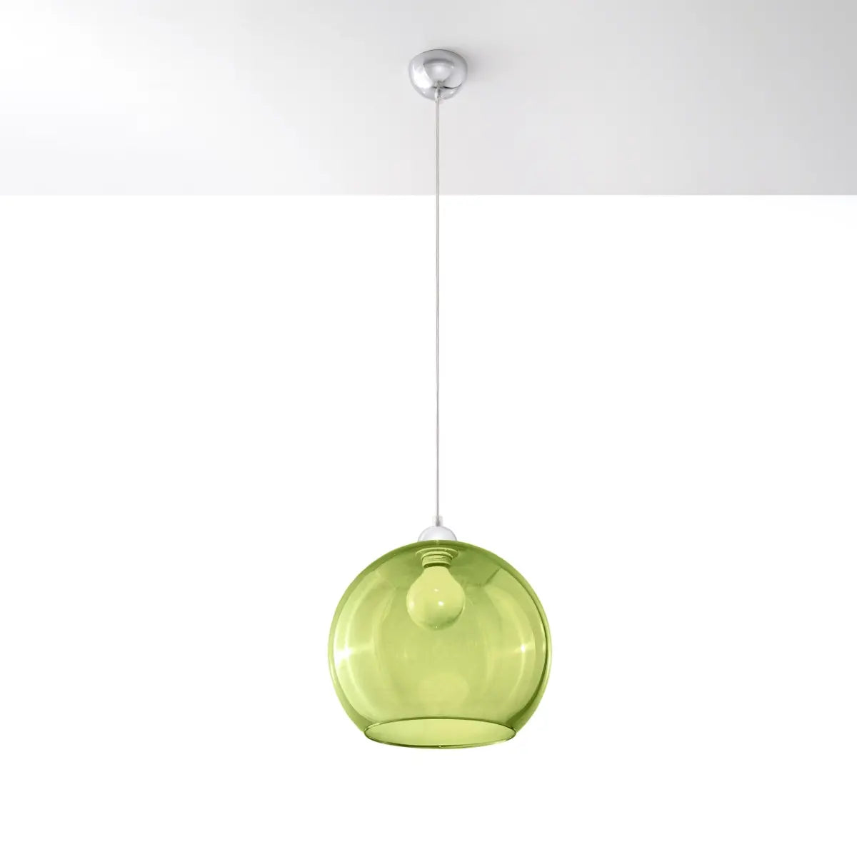 Hanglamp Globe – Groen Glas & Staal