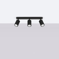 Plafondlamp Japandi 3 – Zwart & Aluminium