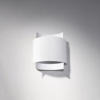 Wandleuchte Lux – Weiß & Stahl