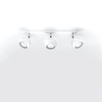 Deckenleuchte Retro 3 – Weiß & Stahl